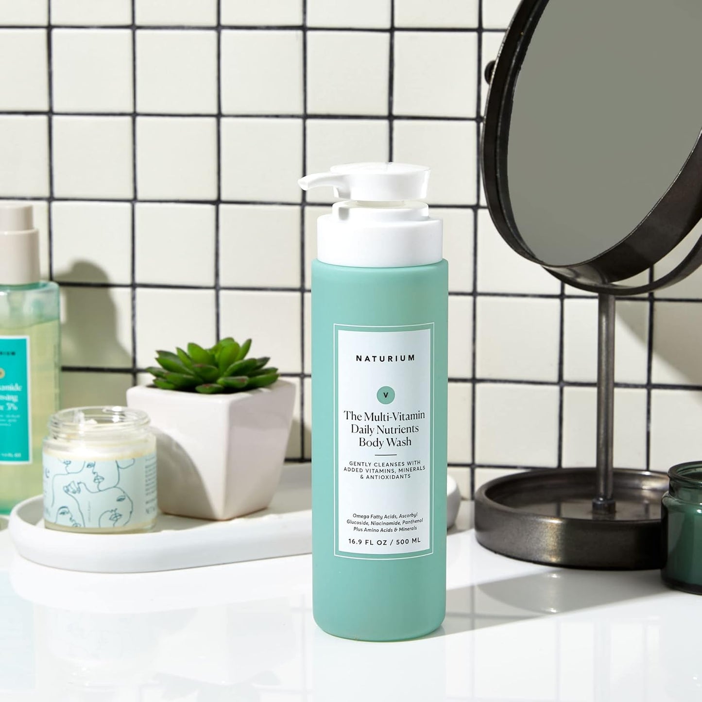 Naturium The Multi-Vitamin Daily Nutrients Body Wash, Hydrating Cleanser, 16.9 oz-FemmiqueWomen