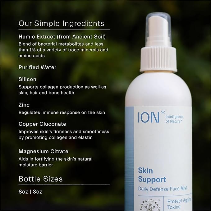 ION* Intelligence of Nature Skin Support | Skincare for Anti-Aging, Healthy Skin & Hydration to Defend Against Toxins, Reduce Redness, Improve Skin Microbiome (3.4 oz.)-FemmiqueWomen