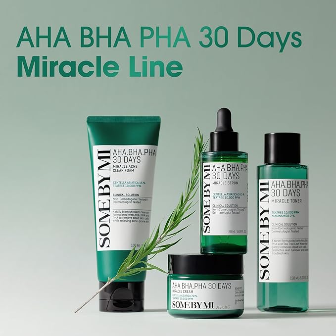 SOME BY MI AHA BHA PHA 30 Days Miracle Toner – 5.07oz, 150ml – Korean Salicylic Acid Exfoliating Face Toner for All Skin Types – Daily Pore Care & Oil Control with 2% Niacinamide – Korean Skin Care-FemmiqueWomen