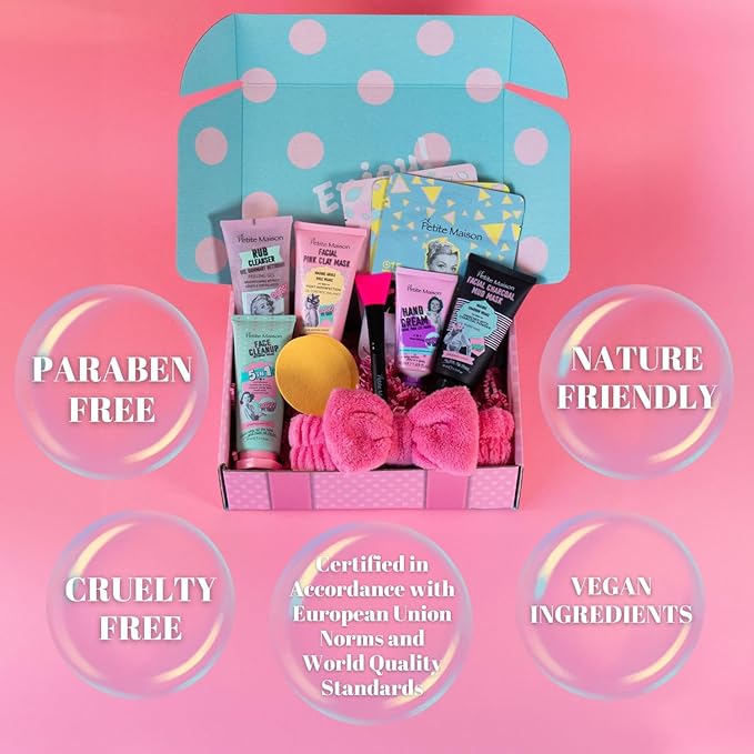 Gift Box for Women, Self Care Gifts for Women, Unique Gifts for Mom, Sister, Aunt, Grandma, Best Friends, Birthday Gifts for Women, Gift Basket, Spa Beauty Skincare Sets, Mother’s Day Gifts-FemmiqueWomen