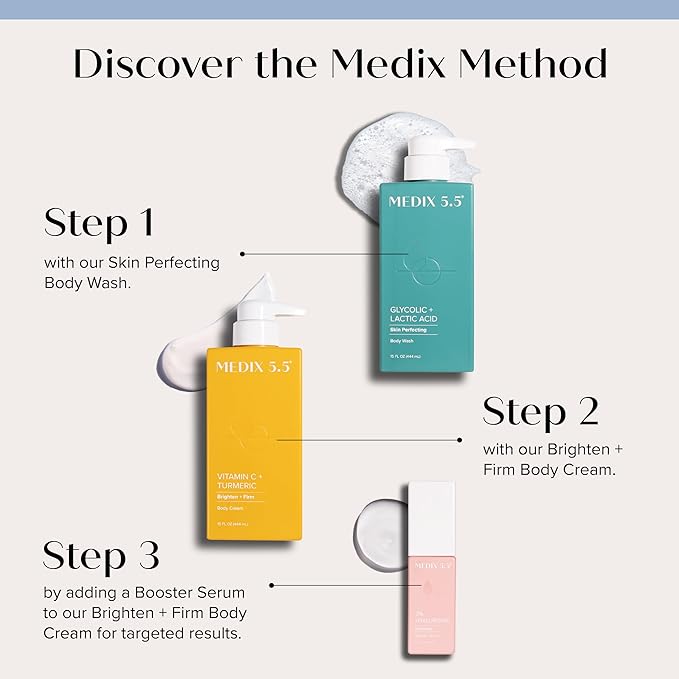 Medix 5.5 Vitamin C Cream Face Lotion & Body Lotion Moisturizer | Anti Aging Skin Care Firming & Brightening Cream Diminishes The Look Of Uneven Skin Tone, Age Spots, & Sun Damaged Dry Skin, (2-Pack)-FemmiqueWomen