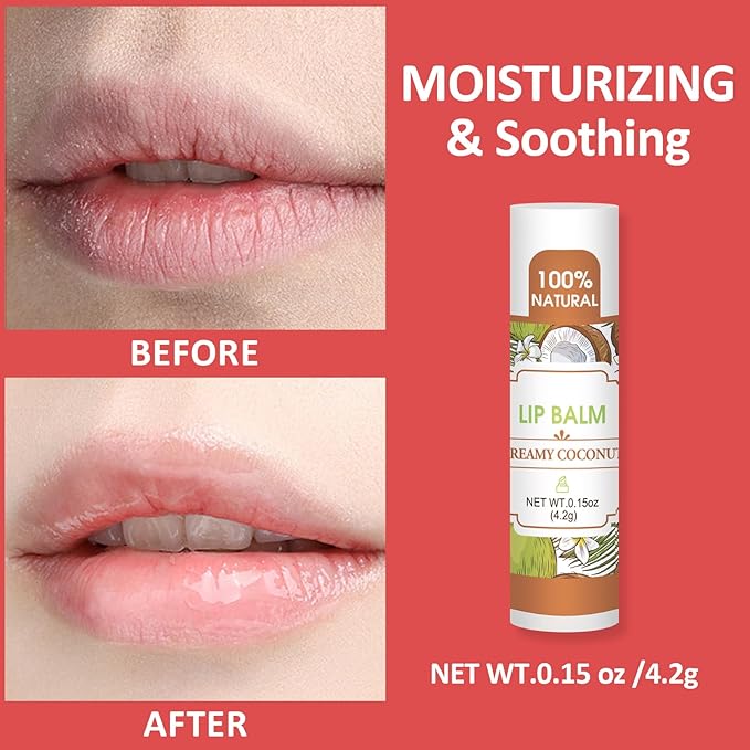 32 Pack Lip Balm, Natural Lip Balm Bulk with Vitamin E and Coconut Oil, Hydrating Lip Balm for Dry Lips, Bulk Lip Balm for Stocking Stuffers - 16 Flavors-FemmiqueWomen