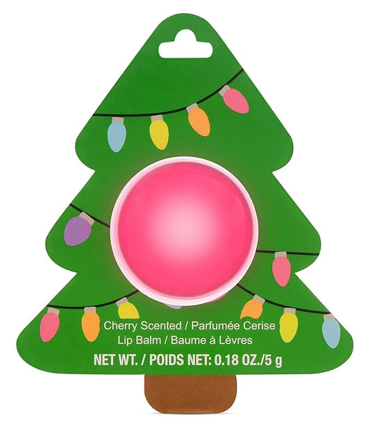 iscream Christmas Joy Rosy Tree Ornament Shaped Cherry Scented Lip Balm-FemmiqueWomen
