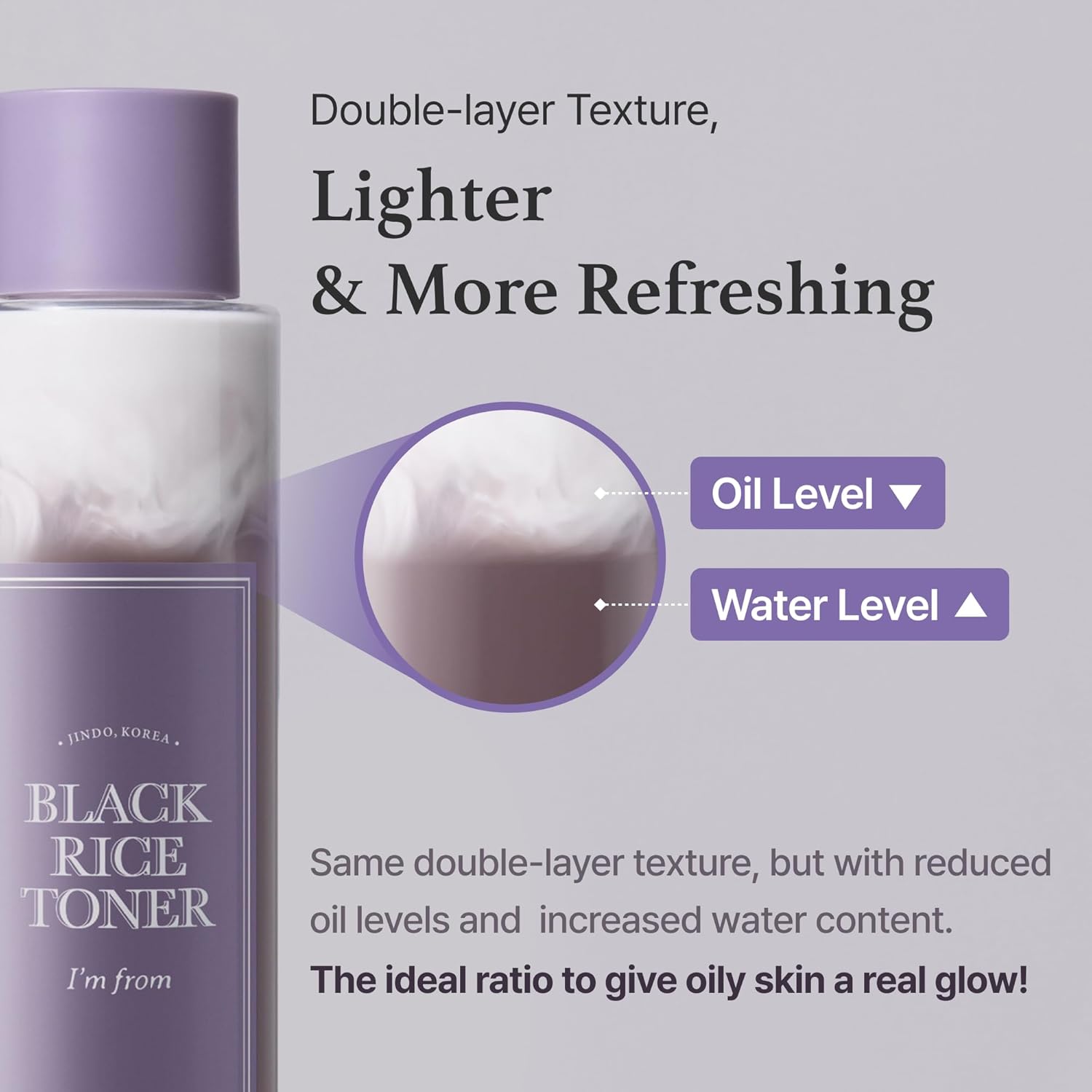 Miniature of Black Rice Toner for Oily Skin, Sebum Control Toner, Lightweight, Niacinamide, Panthenol, Fragrance Free, Korean Skin Care, 30ml, 1.01 fl.oz-FemmiqueWomen