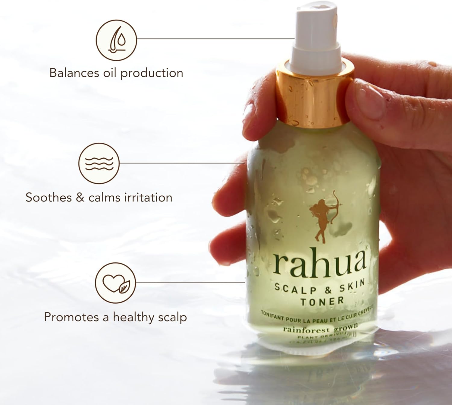 Rahua Scalp & Skin Toner, 4.2 Fl Oz, Revitalizing Hair Toner for Skin Care, Scalp Refresh & Styling, Nourishing Naturally Infused, Plant Powered Ingredients, for All Hair-Types, Vegan-FemmiqueWomen