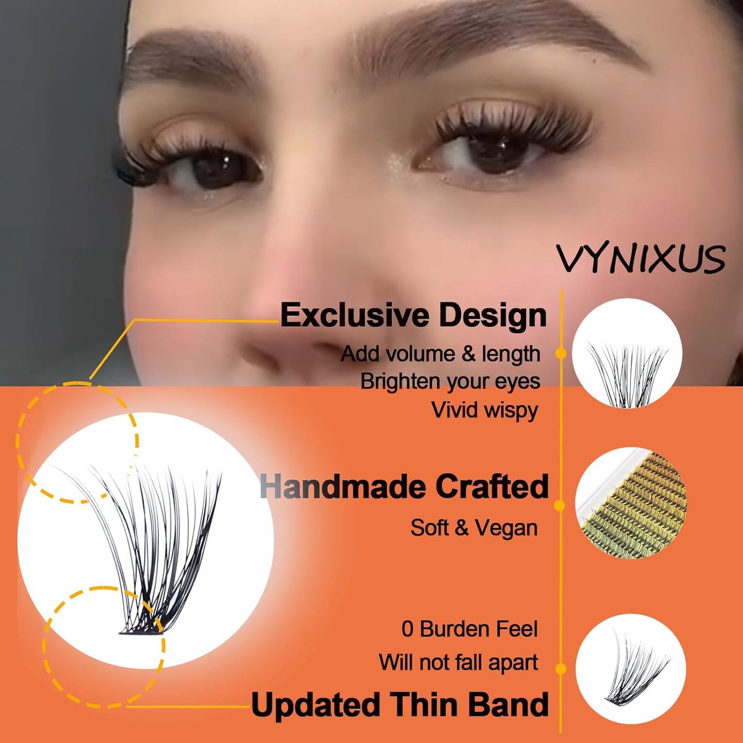 Lash Clusters Kit DIY Lash Extension Kit Eyelash Clusters with Lash Bond and Seal Waterproof Lash Glue Remover Tweezers Brush Cluster Eyelash Extensions Kit (Set 40D-0.07D-Mix8-16)-FemmiqueWomen
