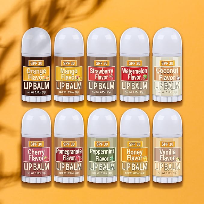 150 Pcs Mini Sunscreen Lip Balms Bulk SPF 30 Lip Balm Sticks Favors with Sunscreen SPF Employee Staff Appreciation Gifts Bulk Team Coworkers Christmas Party Gifts for Travel Beach-FemmiqueWomen