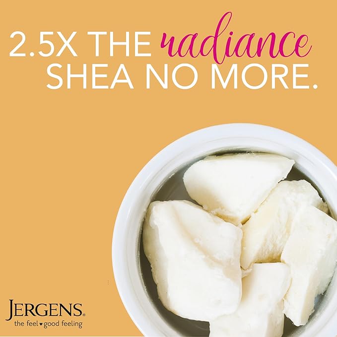 Jergens Shea Butter Hand and Body Lotion, Deep Conditioning Moisturizer, 3X More Radiant Skin, with Pure Shea Butter, Dermatologist Tested, 26.5 Oz-FemmiqueWomen