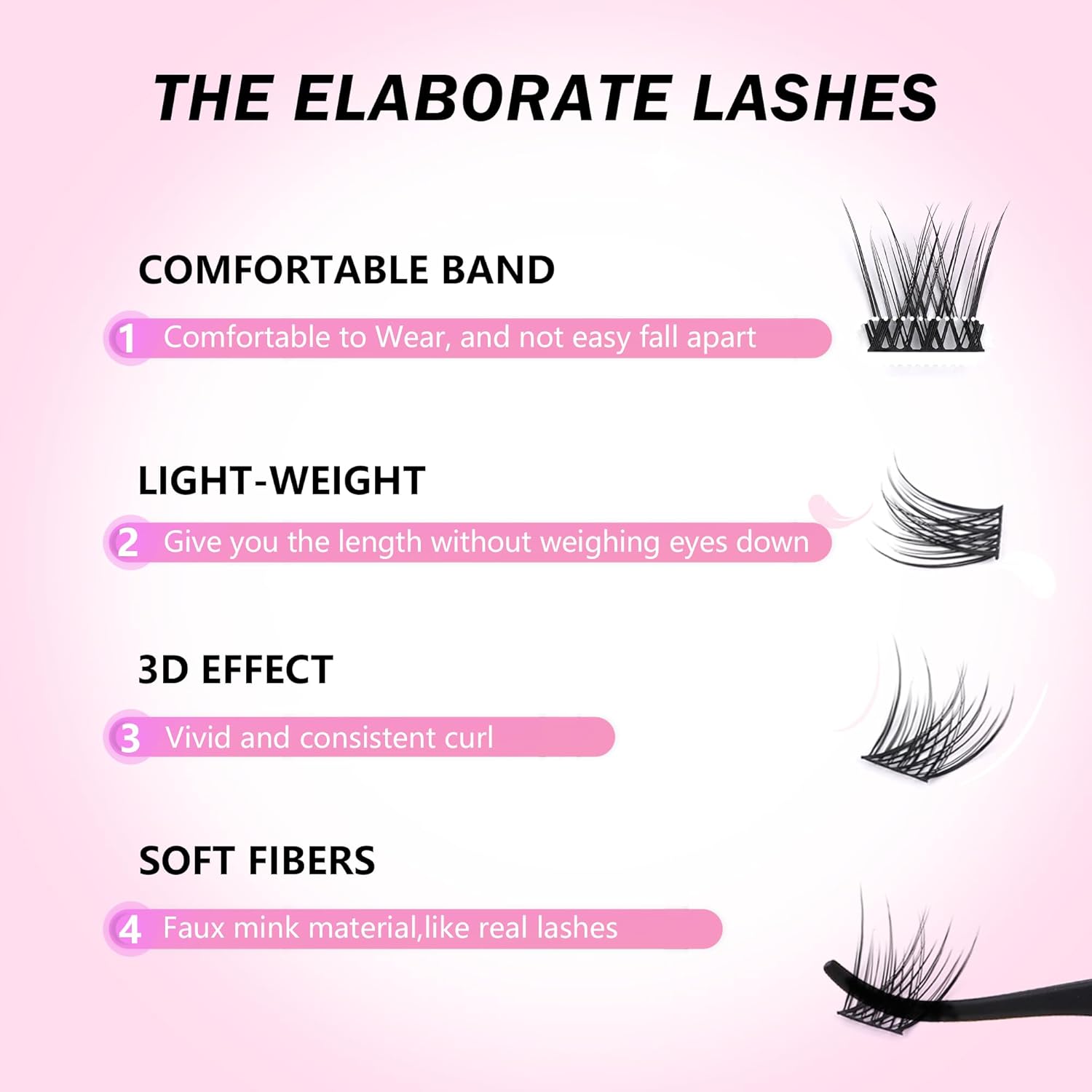GAQQI Lash Clusters Kit, DIY Lash Extension Kit 120PCS Cluster Lashes C Curl, Wispy Eyelash Clusters 10-16MM with Lash Bond and Seal,Lash Remover and Lash Applicator (GQ03-KIT)-FemmiqueWomen