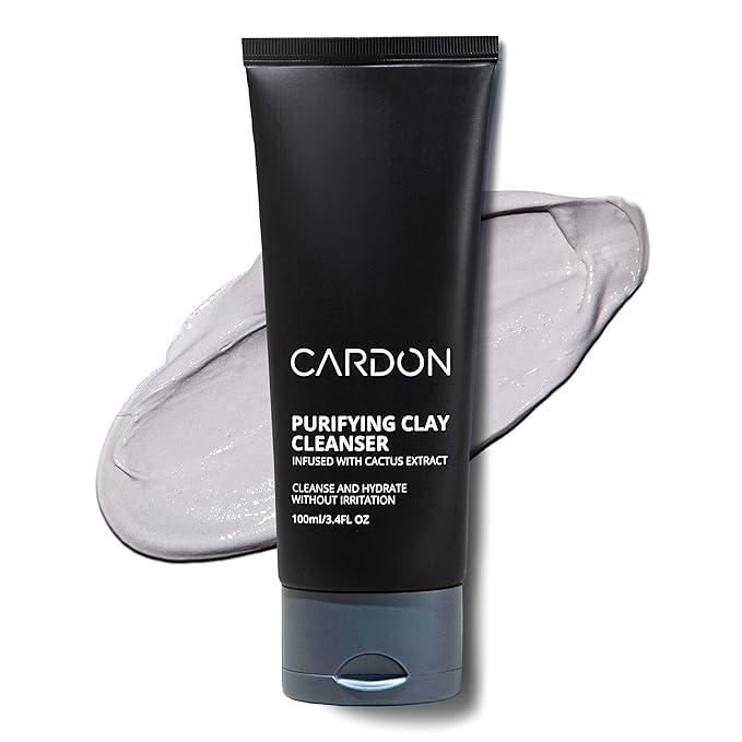 Cardon Men's Deep Pore Cleaning Clay Face Wash, 4x Better Than Charcoal, Oily, Acne-Prone Skin | Korean Premium Skin Care | Remove Face Oil & Dirt, (1 CT)-FemmiqueWomen