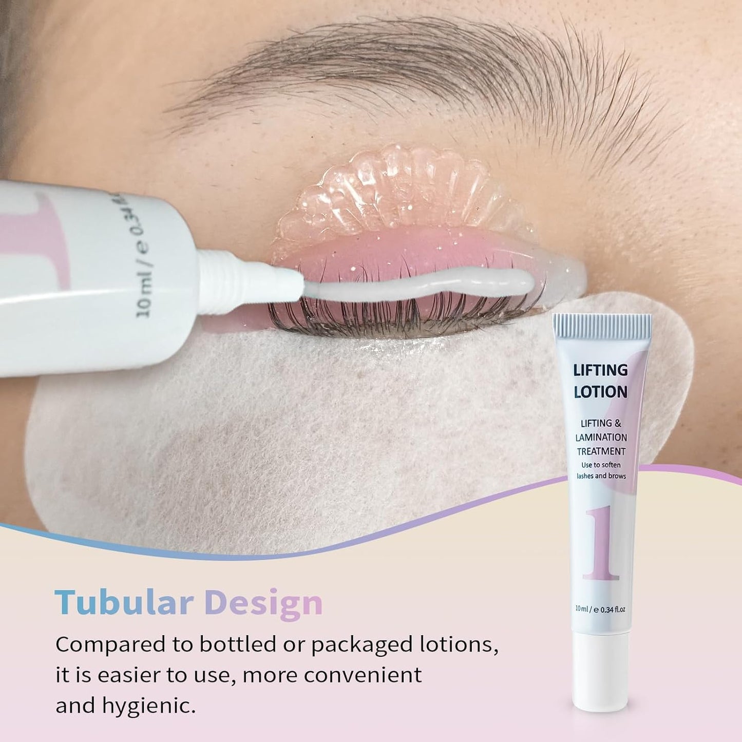 Libeauty Tube Design Lash Lift Kit with Glue Balm, Brow Lamination Kit, Easy to Apply for Salon and Beginner-FemmiqueWomen
