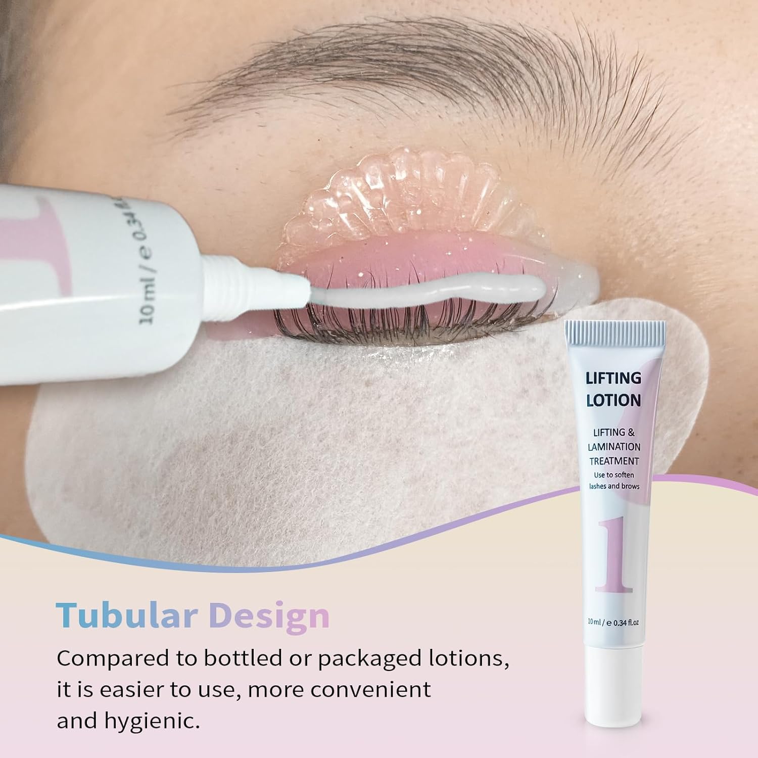 Libeauty Tube Design Lash Lift Kit with Glue Balm, Brow Lamination Kit, Easy to Apply for Salon and Beginner-FemmiqueWomen