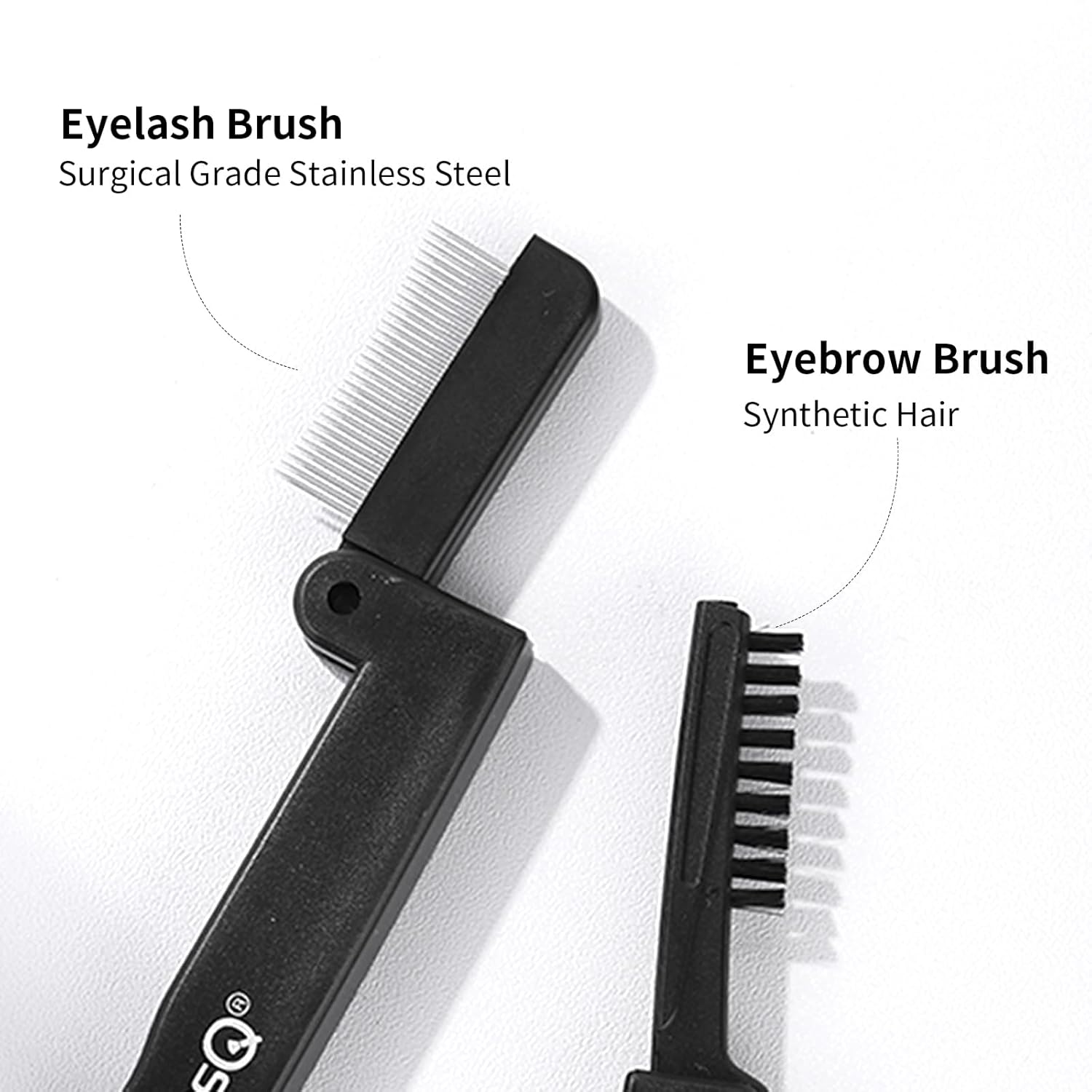 Eyelash Comb MSQ Eyelash Separator Folding Eyelash Comb Brow Brush Mascara Applicator Eyelash & Brow Definer Eyebrow & Lash Brush Eyebrow Grooming Tool-FemmiqueWomen