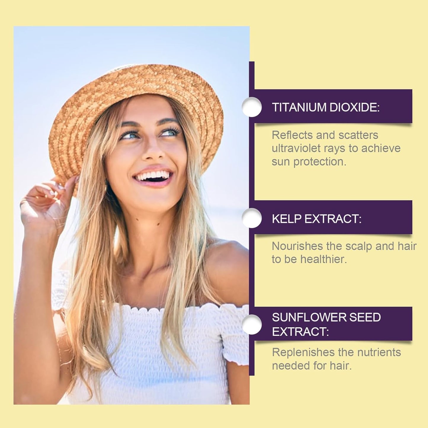 2 Pcs Ultimate Hair and Scalp Sunscreen Spray SPF 30 PA++ Oil Control Lightweight Breathable for All Hair Colors and Types.-FemmiqueWomen