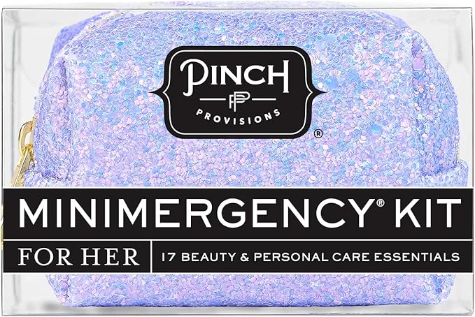 Pinch Provisions Purple Periwinkle Minimergency Kit, includes 17 Travel-Sized Cosmetic Essentials, Convenient for Purses, Emergency Beauty Accessories, Gifts for Holiday’s & Birthday’s-FemmiqueWomen