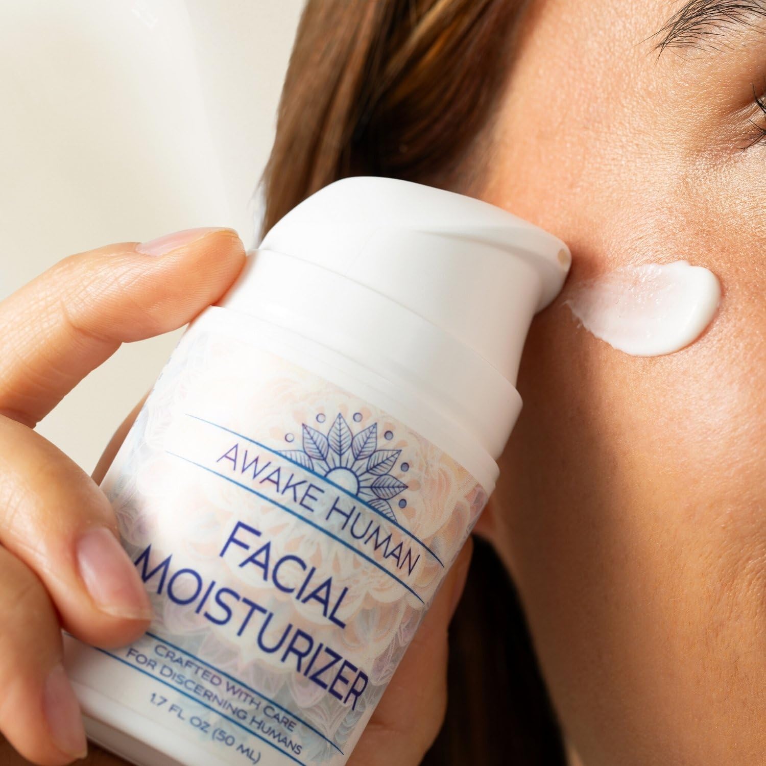 Natural Face Moisturizer for Dry Sensitive Skin - Organic Natural Face Cream - Facial Aloe & Green Tea Moisturizer Cruelty Free - Vegan Face Moisturizer for Women, Acne-Safe, Anti-Aging, No Fragrance-FemmiqueWomen