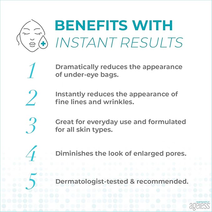 Instantly Ageless Facelift - Instant Eye Bag Remover Puffiness - 10 Vials - Instant Under Eye Bags Remover - Wrinkle Tightener - Instant Wrinkle Remover for Face Instant Lift-FemmiqueWomen