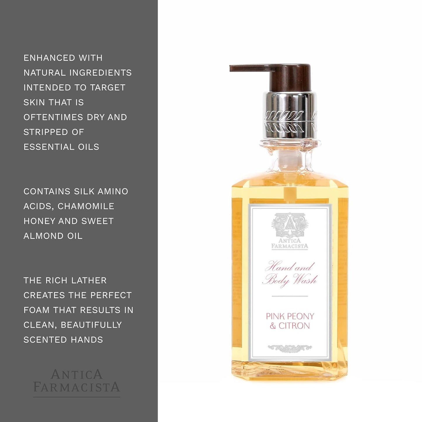 Antica Farmacista Hand Wash -Peonia, Gardenia & Rosa, 10 Fl Oz (Pack of 1)-FemmiqueWomen