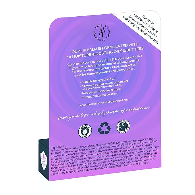 2 Pack - Botanical Lip Balm with Aromachology, Mood-Boosting Fragrance Technology, Soothes Chapped Lips & Relieves Dryness, Silky Smooth Texture Warms on Contact (2 Pack)-FemmiqueWomen