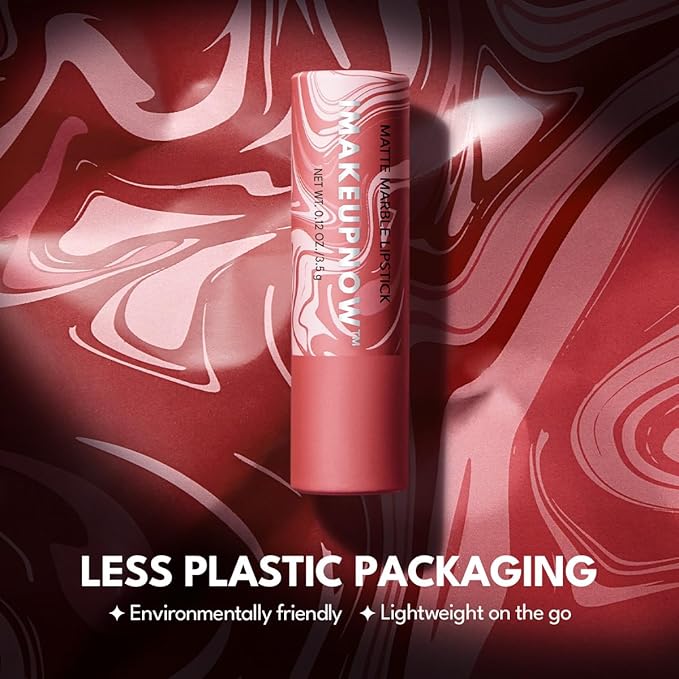 2PCS Marbled Matte Lip Stick Makeup - Velvety Finish | Naked-lip Feel, Full Coverage, D001+D002-FemmiqueWomen