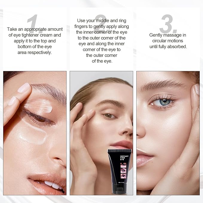 Instant Firm Eye Cream, Temporary Eye Tightener,Instant Firm Eye Tightening Cream for Firm Under Eye Firming, Reduce Fine Lines,2pcs-FemmiqueWomen