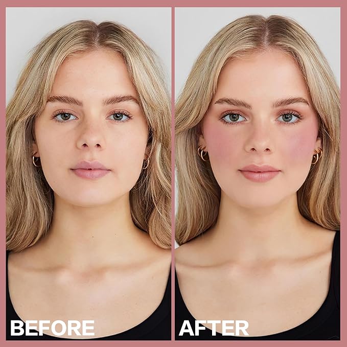 2Pcs Cream Blush Makeup Stick,Monochromatic Multi-Stick Face Blush for Cheek,Lip and Eye,Matte and Dewy Finish for Long Wearing,Easy Application.DELECTABLE-FemmiqueWomen