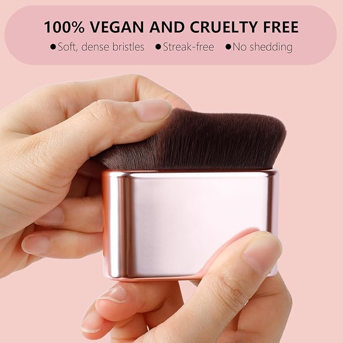 docolor Self Tanner Brush Body Makeup Brush for Flawless Face and Body Makeup, Sunless Tanner Blending Brush Body Brush for Self Tanner, Bronzer, Foundation, Vegan & Cruelty Free-FemmiqueWomen