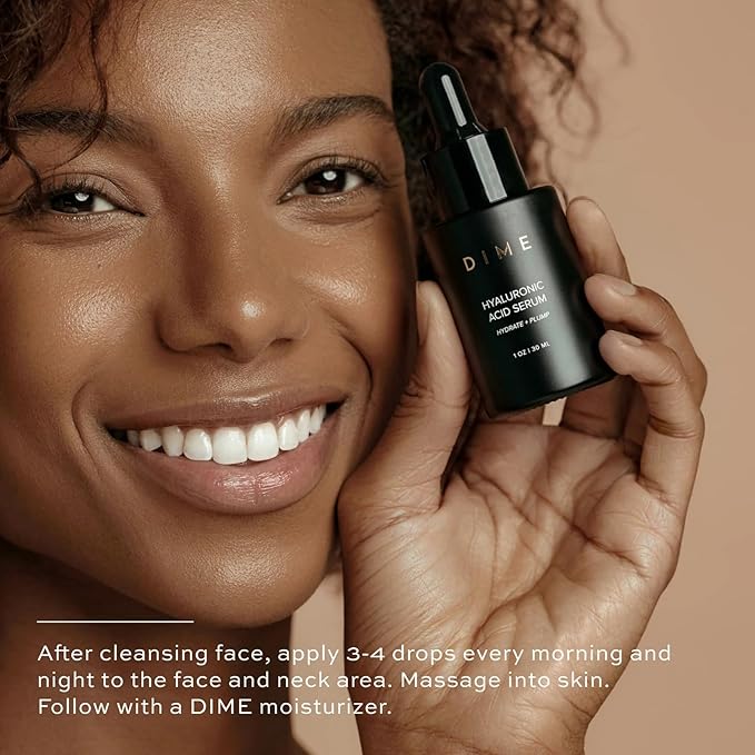 DIME Beauty Hyaluronic Acid Serum, Ultra Hydrating Face Serum with Pure Hyaluronic Acid, 1 oz / 30 ml-FemmiqueWomen