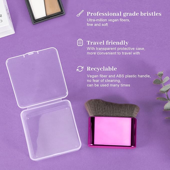 Self Tanner Brush for Body & Face - Kabuki Makeup Brush for Self-Tanner,Tanning Mousse,Foundation & Bronzer | Streak-Free Application,Super Soft Bristles,Professional Tanning & Body Makeup Tool-FemmiqueWomen