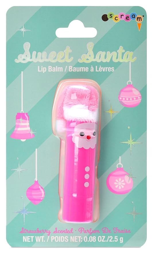 iscream Sweet Santa Strawberry Scented Holiday Lip Balm-FemmiqueWomen