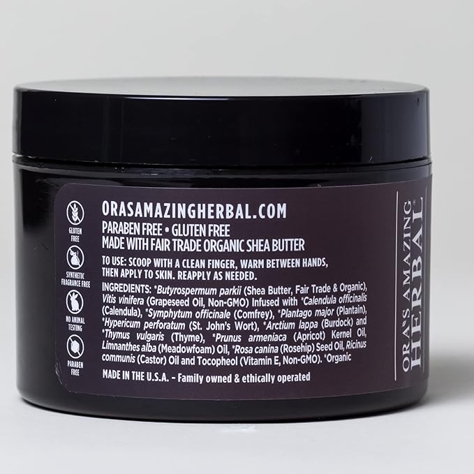 Ora's Amazing Herbal, Eczema Treatment, Touchy Skin Salve, Ultra Healing Body Butter, Organic Calendula for Skin, Herbal Salves, Unscented Skin Care-FemmiqueWomen