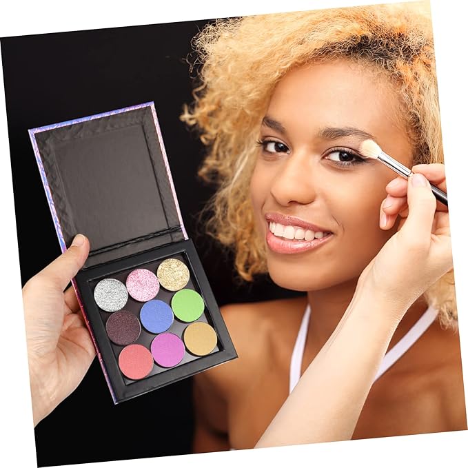1 Set Empty Makeup Tray Magnetic Makeup Pan Magnetic Palette Empty Cosmetics Palette Empty Eyeshadow Holder Make up Palette Paper Eye Shadow Travel Blush Powder-FemmiqueWomen