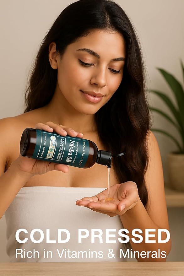 Organic Jojoba Oil for Skin, Hair & Face (16oz) | 100% Pure, Natural Cold Pressed-FemmiqueWomen