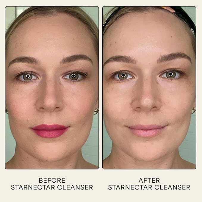 Wildling Starnectar Jelly Cleanser – Daily Hydrating Makeup Remover Face Wash – Gently Cleanse, Remove Makeup, Brighten, Soften, Repair Skin Barrier – Alcohol Free, 100% Natural, Vegan, Cruelty-Free-FemmiqueWomen