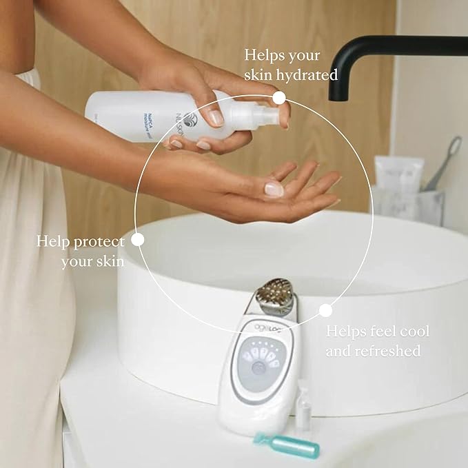 Nu Skin NaPCA Moisture Mist | Revitalizing Moisturizer & Cooling Mist with Hyaluronic Acid | Hydrating Spray for Face, Body & Hair | Sodium PCA for All Skin Types | 8 oz | 2 Pack-FemmiqueWomen