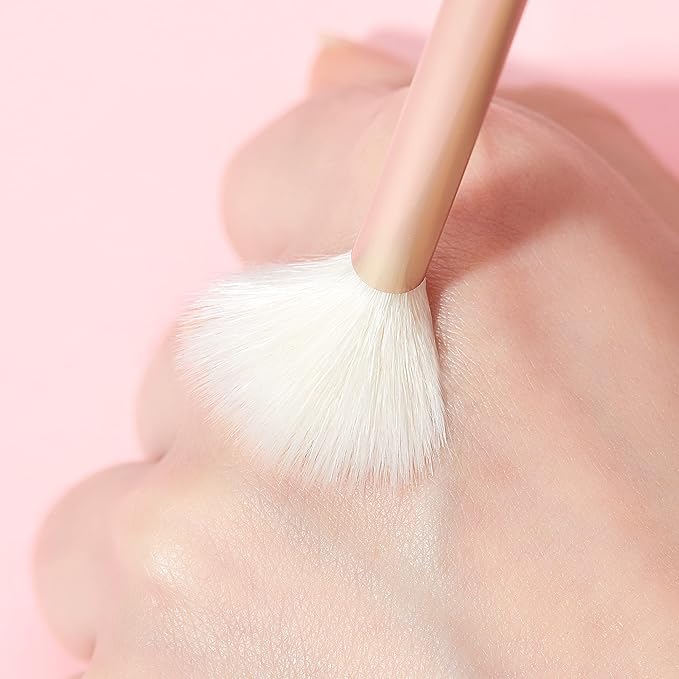 Jessup Eyeshadow Brushes 15pcs, Natural Eye Brush Set for Eyeshadow Blending Concealer Eyebrow Eyeliner, Blushing Bride T294-FemmiqueWomen