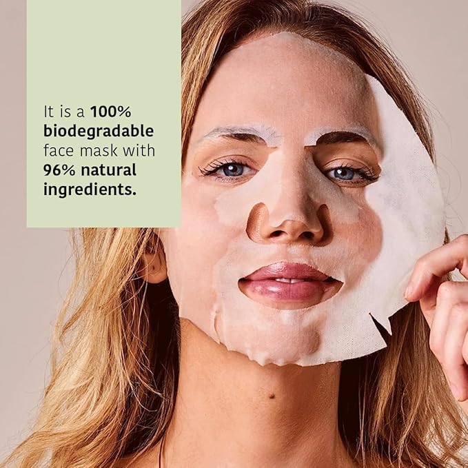 IROHA NATURE Comforting & Hydrating Tissue Face Mask with Aloe Vera | 15 Pieces | Aftersun Effect | 96% Natural Ingredients-FemmiqueWomen