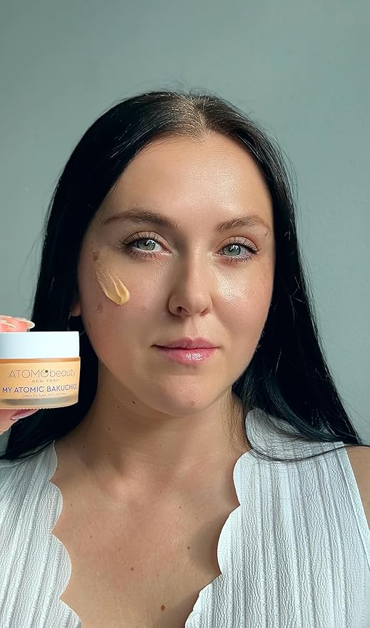 MY ATOMIC BAKUCHIOL Cream for Eyes, Face and Neck – Bakuchiol + Purified Quinoa Seed Polysaccharides | Anti-Aging, Lifting & Brightening | Retinol Alternative | Vegan & Dermatologically Tested – 45ml-FemmiqueWomen