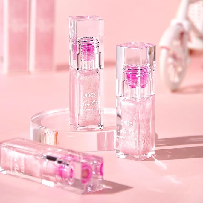 2Pcs Magic Color Changing Moisturizing Lip Glow Oil Plumping Glimmer Glow Lipstick, Hydrating Lip Gloss Lip Balm Transparent Lip Care, Long Lasting Moisturizing Non-sticky Fresh Texture Lip Oil-FemmiqueWomen