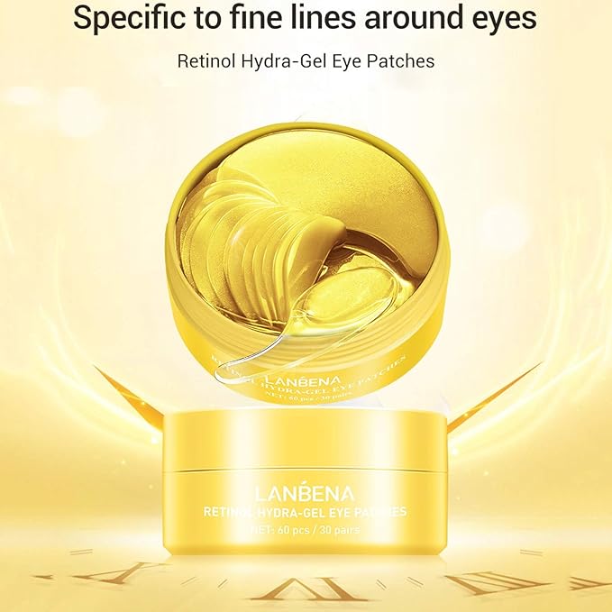 30 Pairs Hyaluronic Acid Collagen Eye Mask,Moisturizing Brightening Eye Mask, Eyes Treatment for Reducing Dark Circles, Lighten Wrinkles Anti-Aging, Fine Lines Eye Bags Puffiness for Women Men-FemmiqueWomen