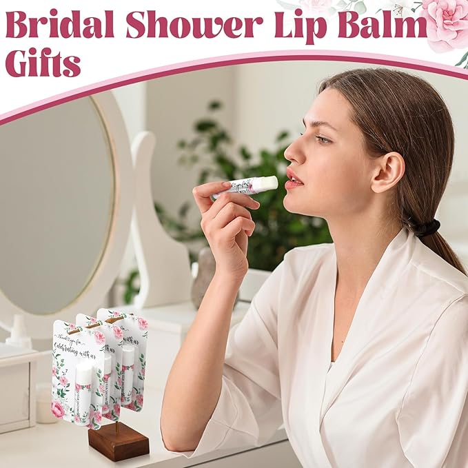 30 Pack Thank You Gift Lip Balm Bulk Bridal Shower Favors Bridal Shower Favor Lip Care Set Bachelorette Party Favors Baby Shower Favor Thank You Appreciation Gift for Guest Basket Gift Stuffer-FemmiqueWomen