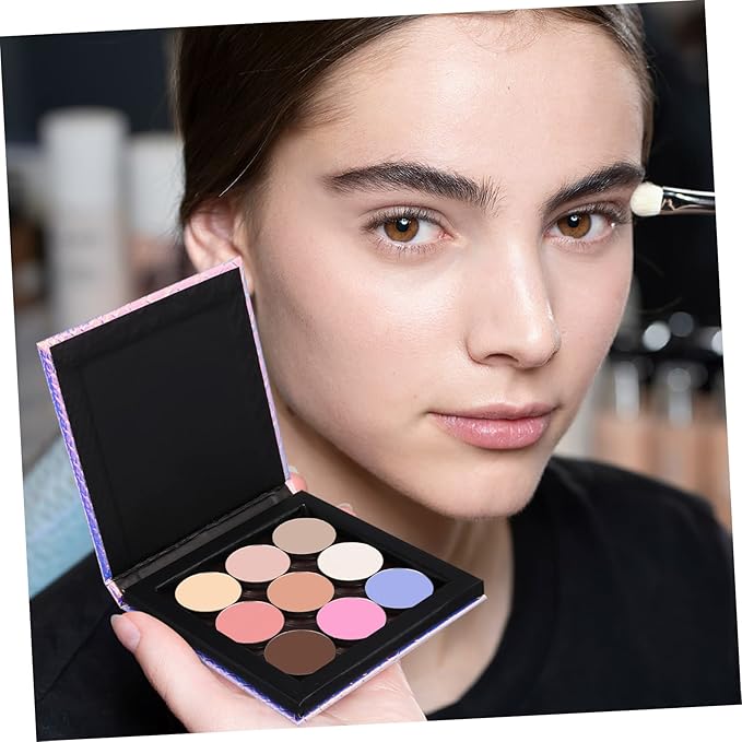 1 Set Empty Makeup Tray Magnetic Makeup Pan Magnetic Palette Empty Cosmetics Palette Empty Eyeshadow Holder Make up Palette Paper Eye Shadow Travel Blush Powder-FemmiqueWomen