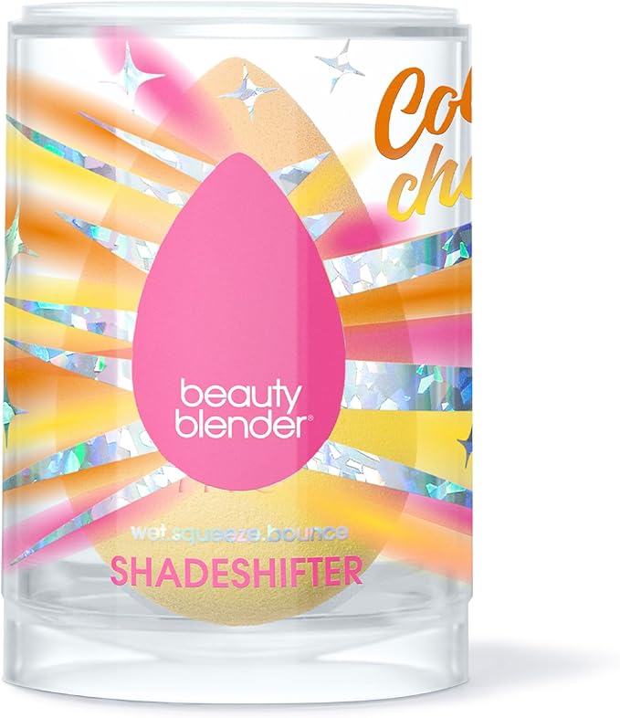Beautyblender® | Beam Color Changing Beauty Blender Makeup Sponge, Super-Soft Foam Easily Blends Foundations & Creams, Made in USA, Reusable, Washable, Streak Free Application, Heat Activated-FemmiqueWomen