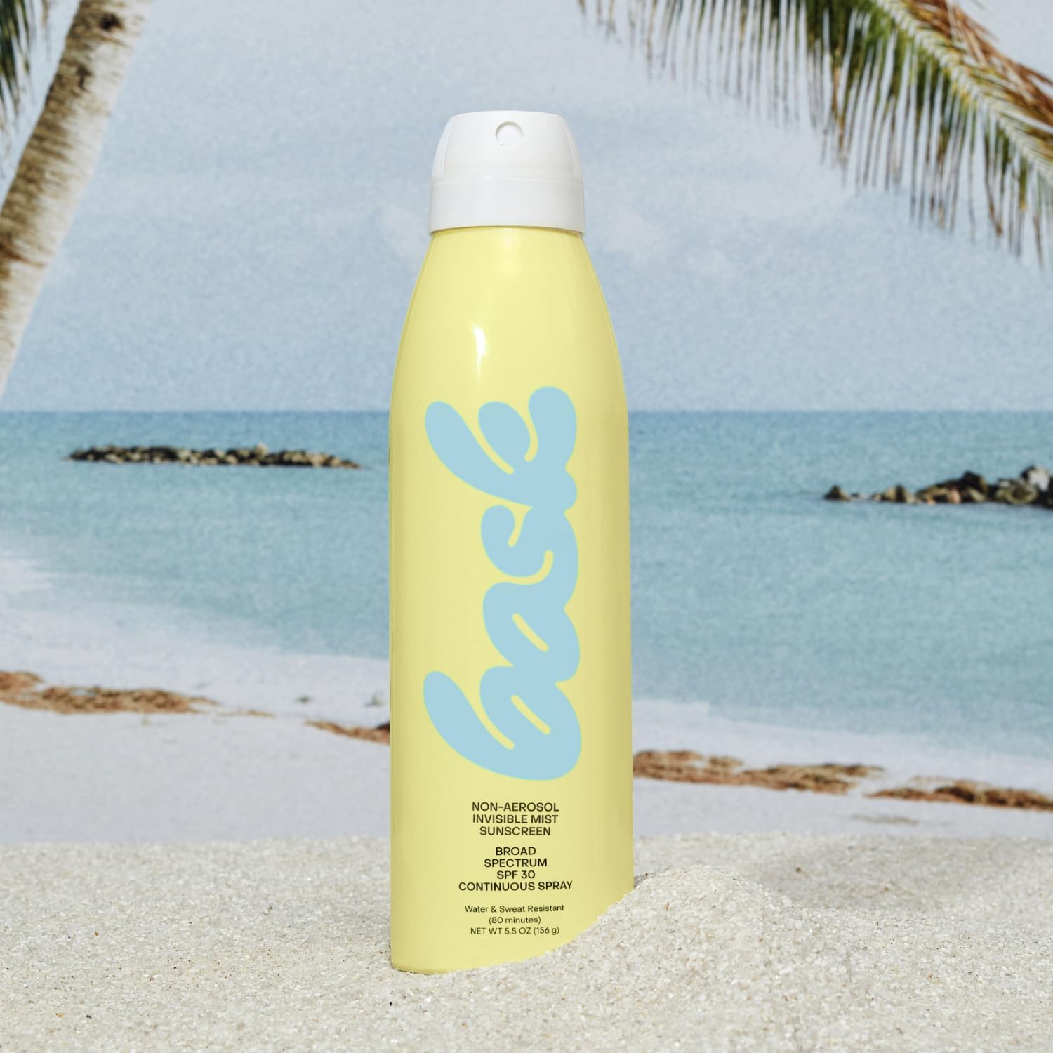 Bask Suncare SPF 30 Sunscreen Spray - Non-Aerosol, Broad Spectrum UVA/UVB Protection, Dermatologist Recommended, Moisturizing, Lightweight & Fast-Absorbing, 5.5 oz-FemmiqueWomen
