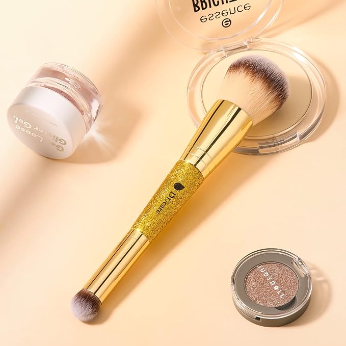 DUcare Powder Concealer Brush Foundation Makeup Brushes Double Ended Perfect for Rounded Taperd Liquid, Cream, Powder,Blending, Buffing-FemmiqueWomen