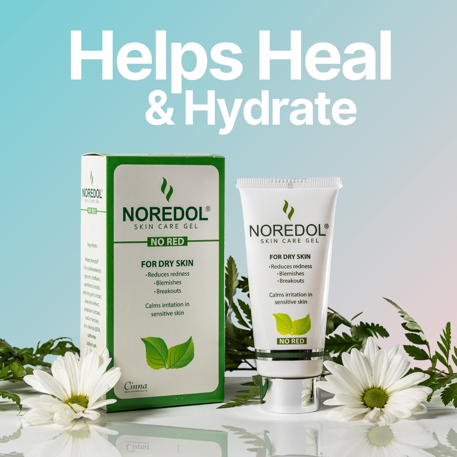 Skin Care Gel - Redness Relief Moisturizer for Dry Skin - Rosacea Treatment for Face - Soothes Prone Skin and Irritation - Fragrance Free 1 oz-FemmiqueWomen