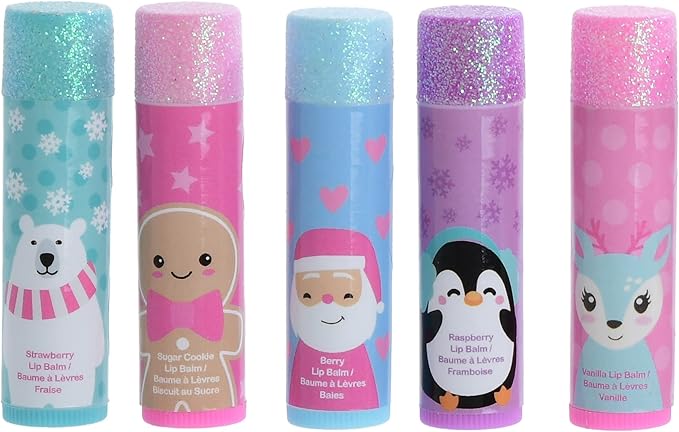 iscream Winter Friends 5-piece Scented Holiday Lip Balm Set-FemmiqueWomen