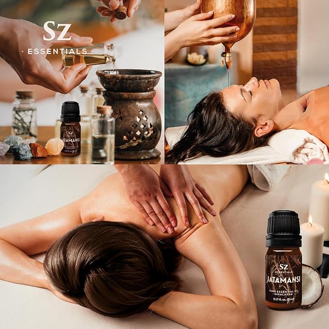 Jatamansi Essential Oil aka Spikenard - 100% Pure & Undiluted - Extracted from Nardostachys Jatamansi - Strong & Powerful Scent with Earthy Overtones - Therapeutic Grade - 0.17oz-FemmiqueWomen