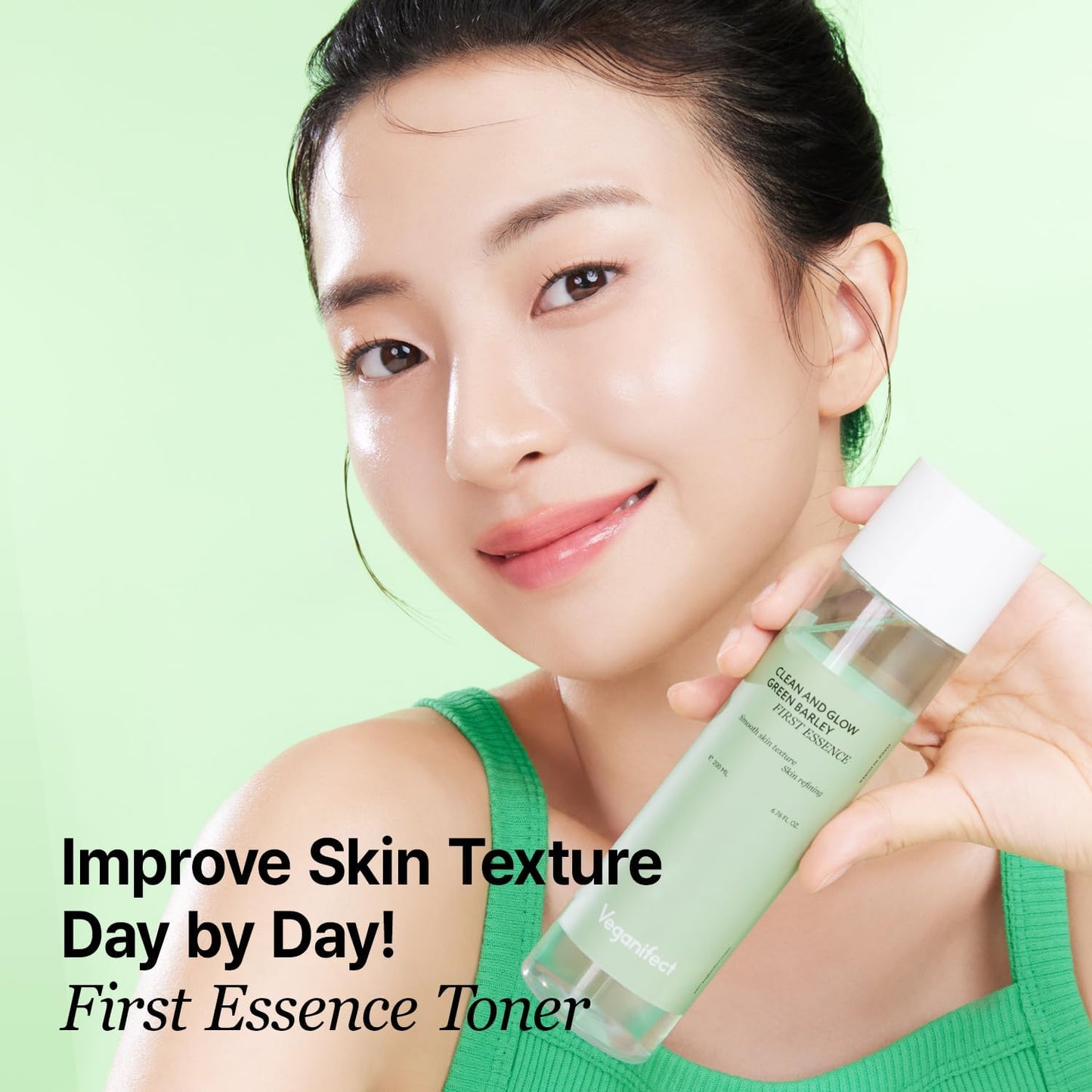 VEGANIFCET Essence, Ultra Hydrating, for Glowing Skin, Korean Skin Care, Vegan, 6.76 Fl Oz-FemmiqueWomen