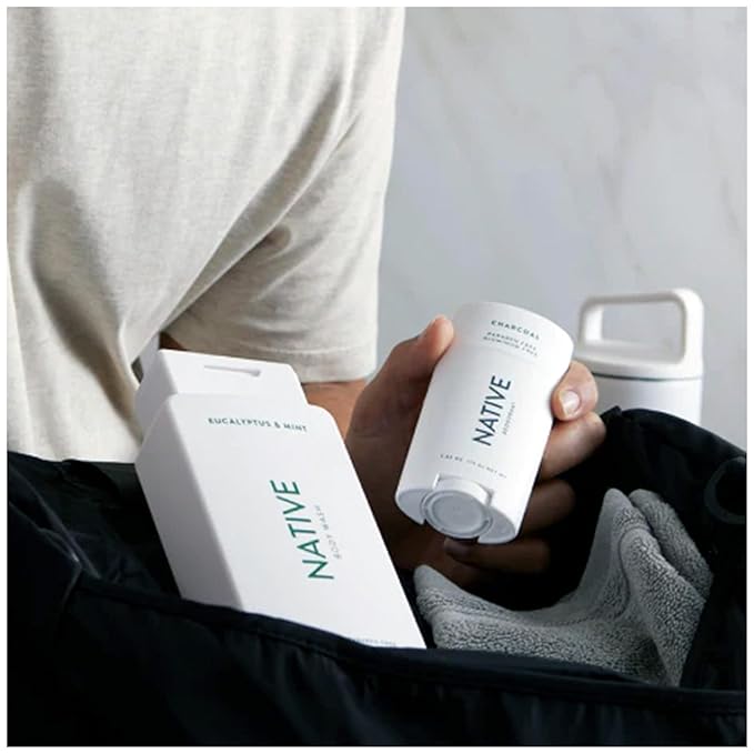 Native Body Wash Contains Naturally Derived Ingredients | For Women & Men, Sulfate, Paraben, & Dye Free Leaving Skin Soft and Hydrated | Eucalyptus & Mint 18 oz - 2 Pk-FemmiqueWomen